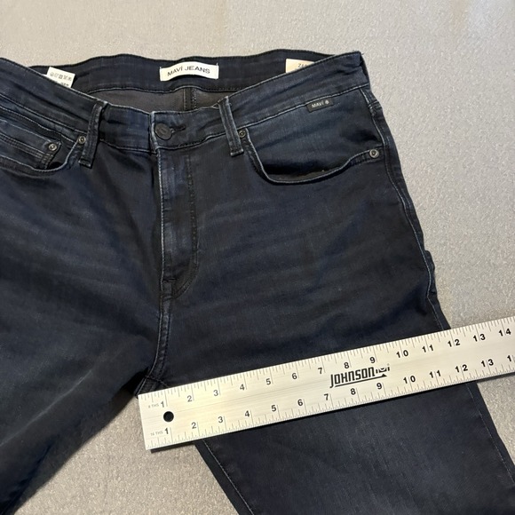 Mavi Jeans Mens Fits 32x28 Blue Zach Straight Leg Dark Indigo Wash Stretch Denim - Picture 7 of 16